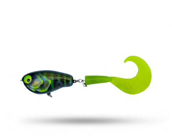 Esox Inc A'Muze Tail - Night Chartreuse Tiger Esox Inc A'Muze Tail - Night Chartreuse Tiger
